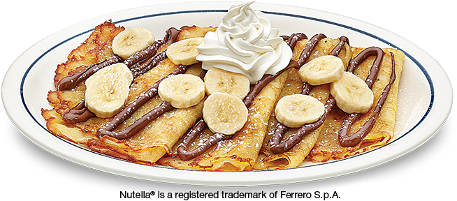 Banana Chocolate Crepes PNG Image