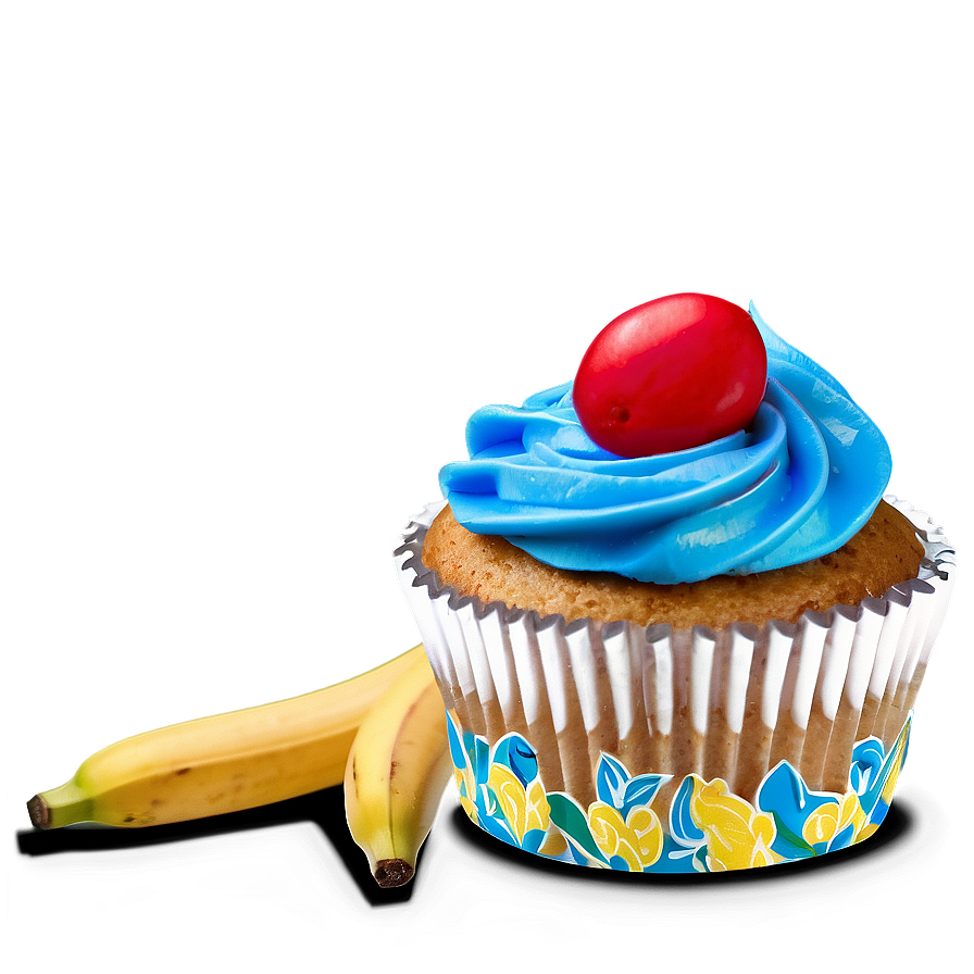 Banana Cupcakes Png Xsp PNG Image