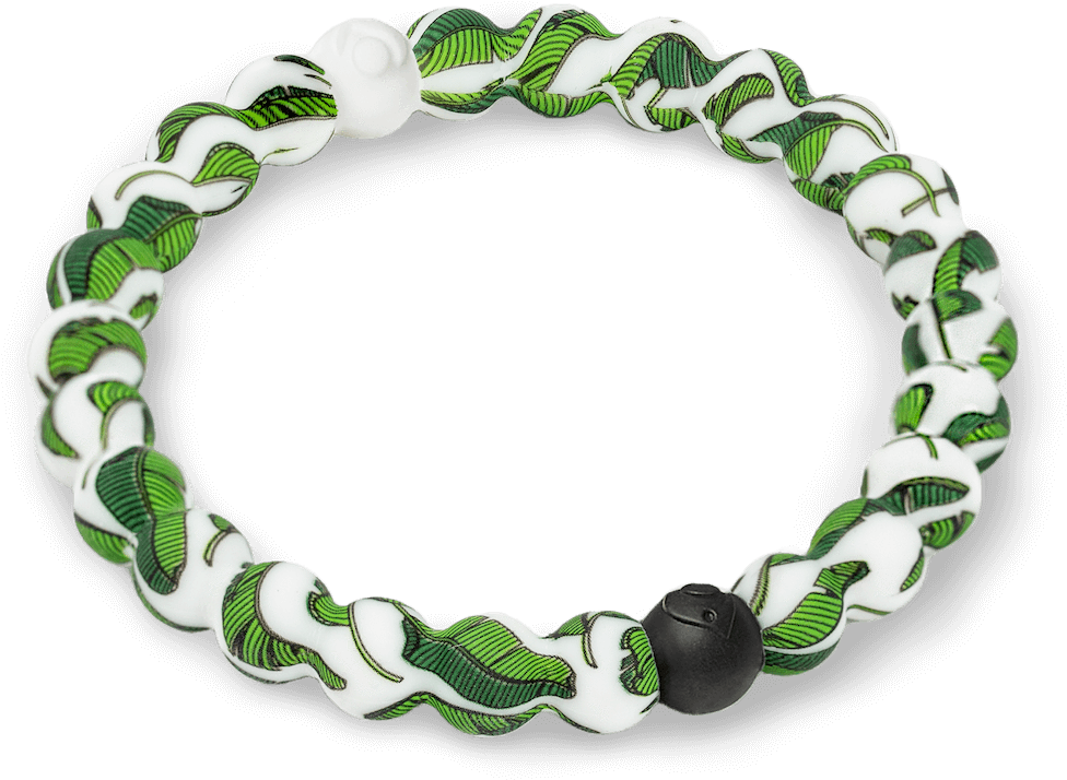 Banana Leaf Pattern Bracelet PNG Image