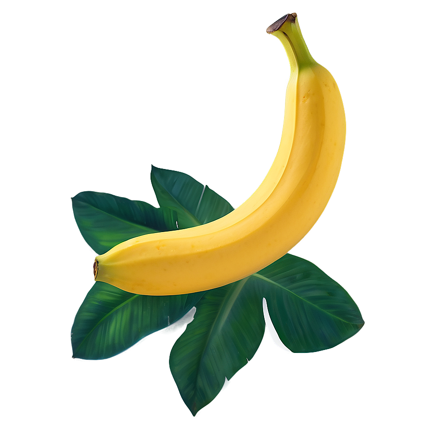 Banana With Leaf Png 05042024 PNG Image