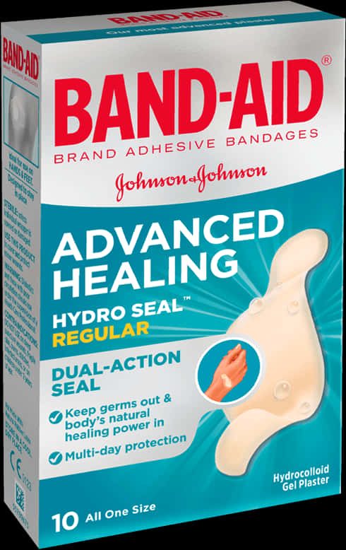 Band Aid Advanced Healing Hydro Seal Box PNG Image