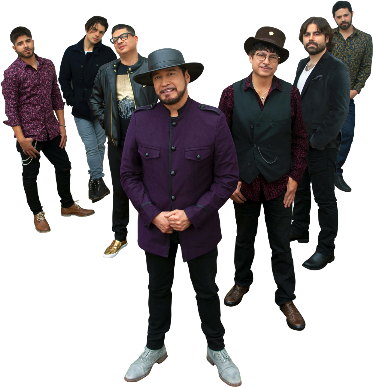 Band Group Portrait Standing PNG Image