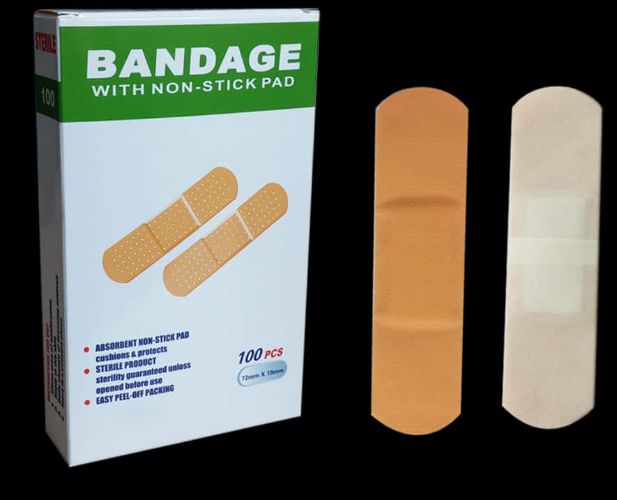 Bandage_ Box_and_ Strips PNG Image