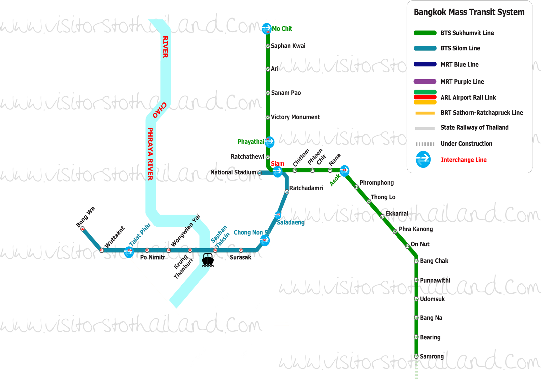 Bangkok_ Mass_ Transit_ System_ Map PNG Image