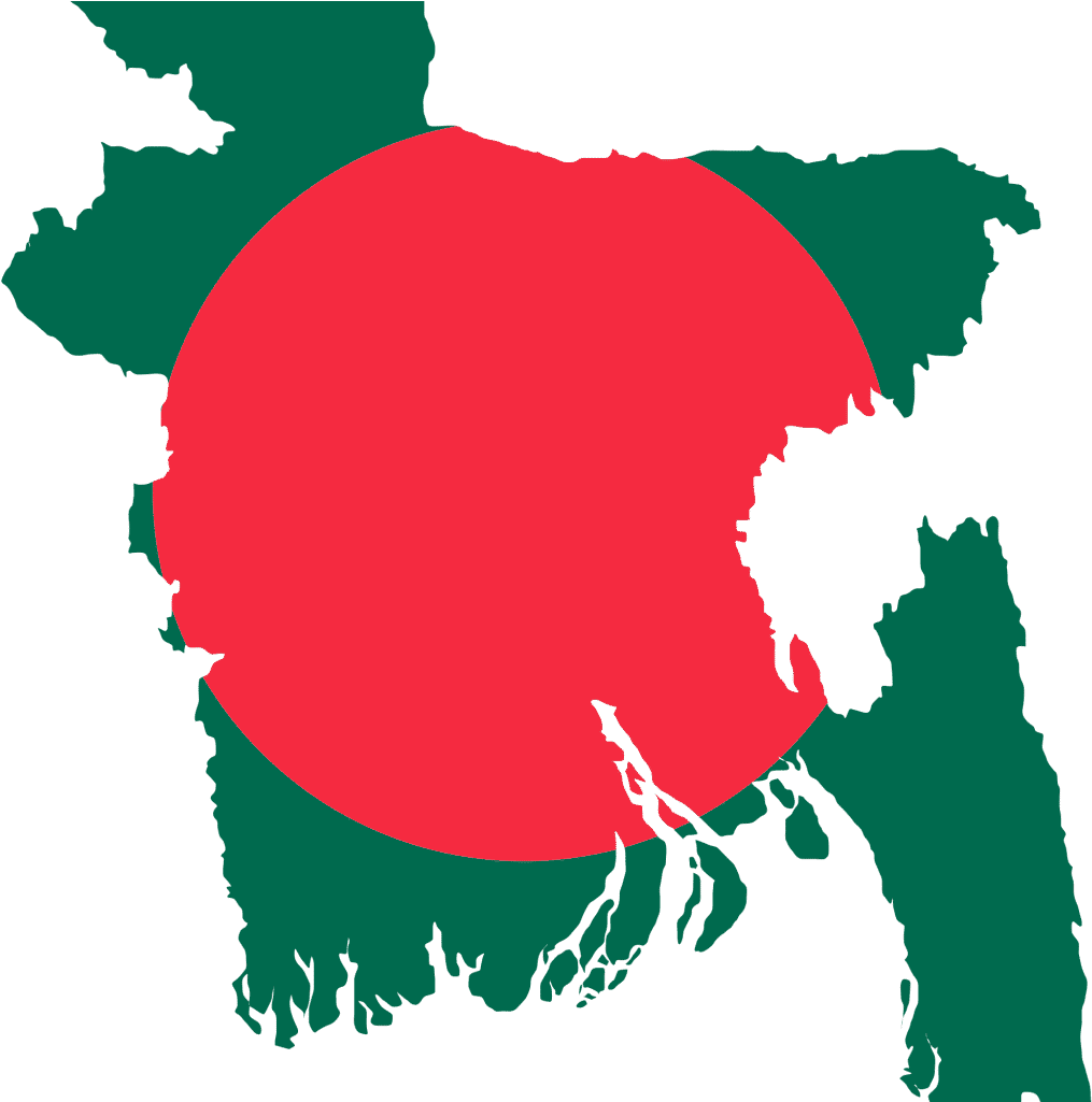 Bangladesh Map Flag Overlay PNG Image