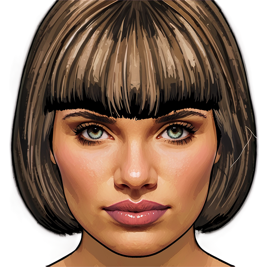 Bangs For Oval Face Png 05252024 PNG Image