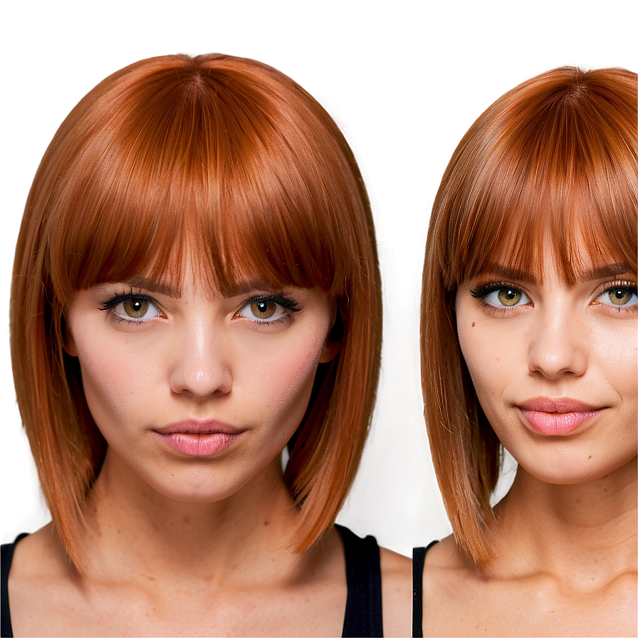 Bangs For Round Face Png Bmx50 PNG Image