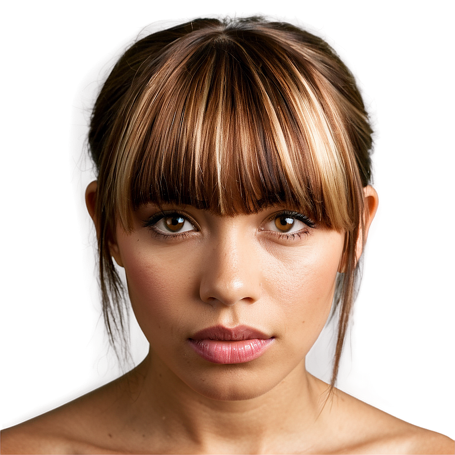 Bangs With Highlights Png 37 PNG Image