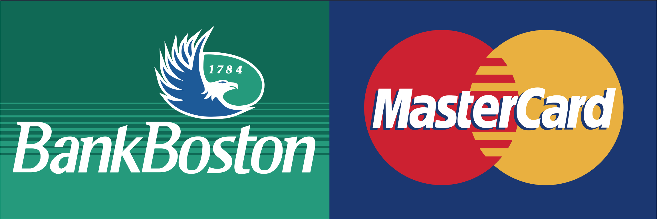 Bank Bostonand Master Card Logos PNG Image