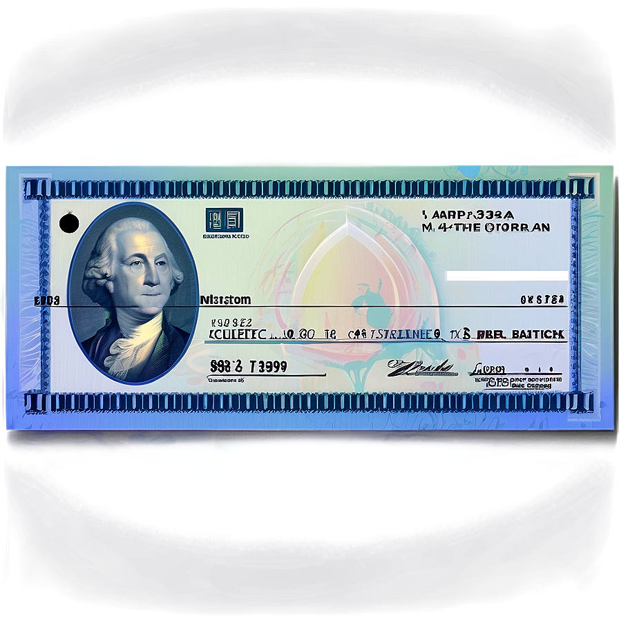 Bank Check Background Png 1 PNG Image