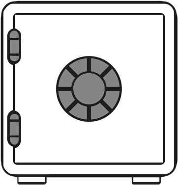 Bank Vault Door Cartoon PNG Image