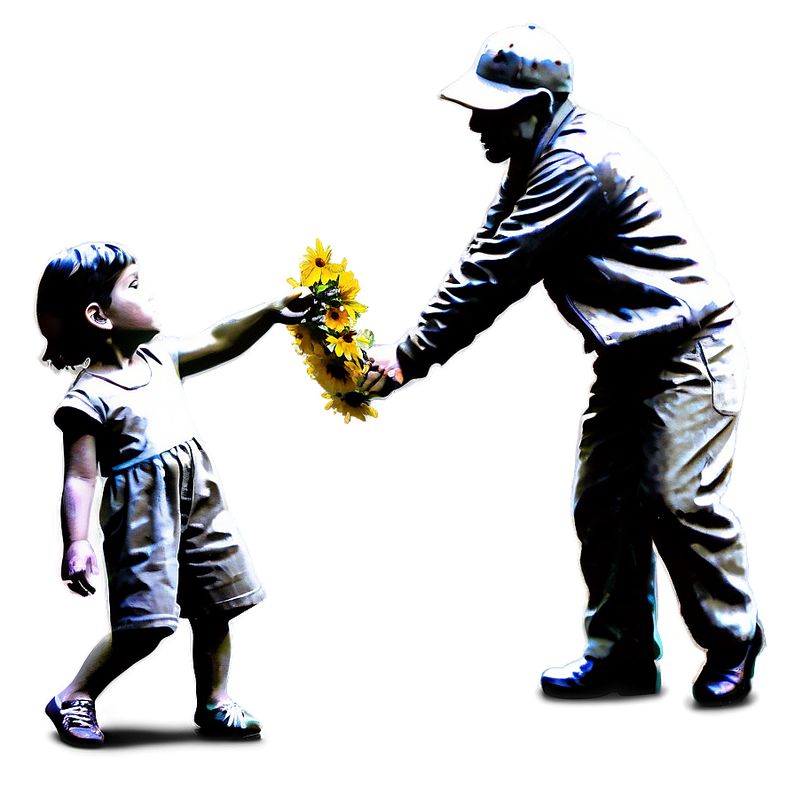 Banksy Flower Thrower Png Wdn PNG Image