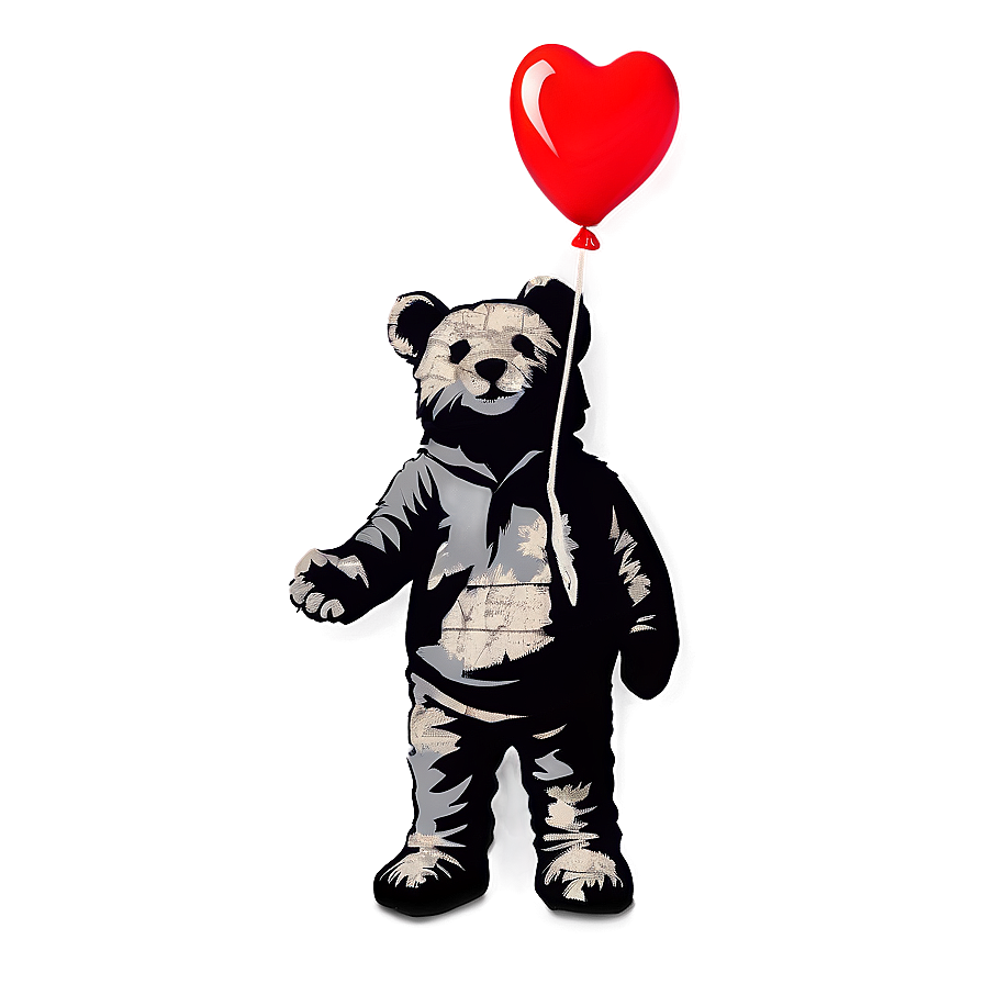 Banksy Mild Mild West Teddy Bear Png 06232024 PNG Image