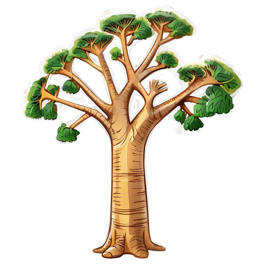 Baobab Tree Drawing Png Baq49 PNG Image