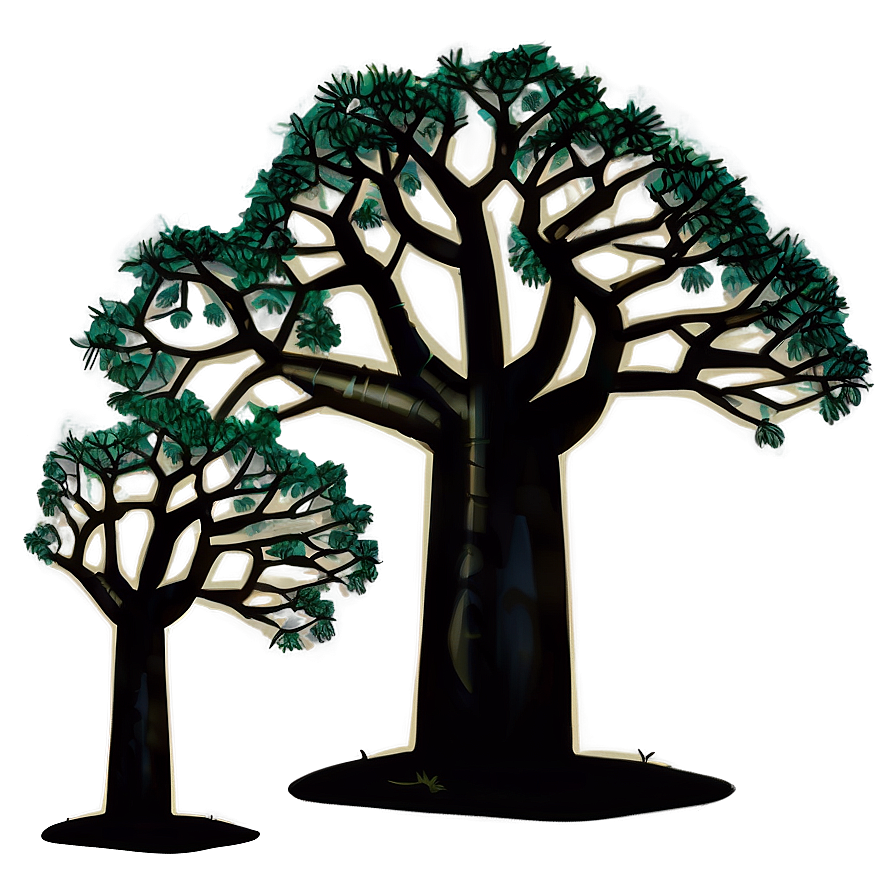 Baobab Tree Drawing Png Ujl36 PNG Image