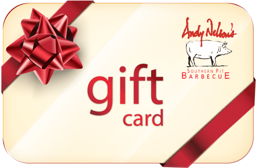 Barbecue Restaurant Gift Cardwith Red Bow PNG Image