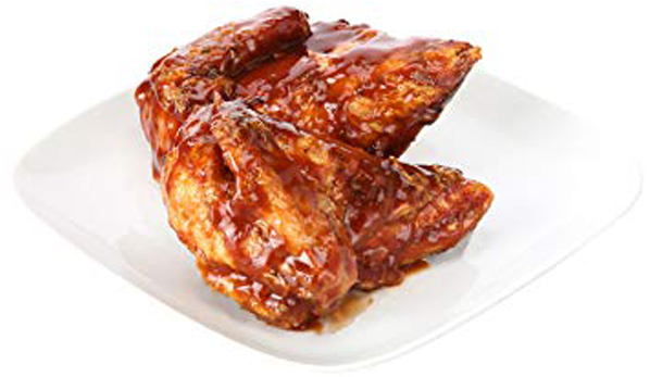 Barbecued Chicken Wings Glazed PNG Image