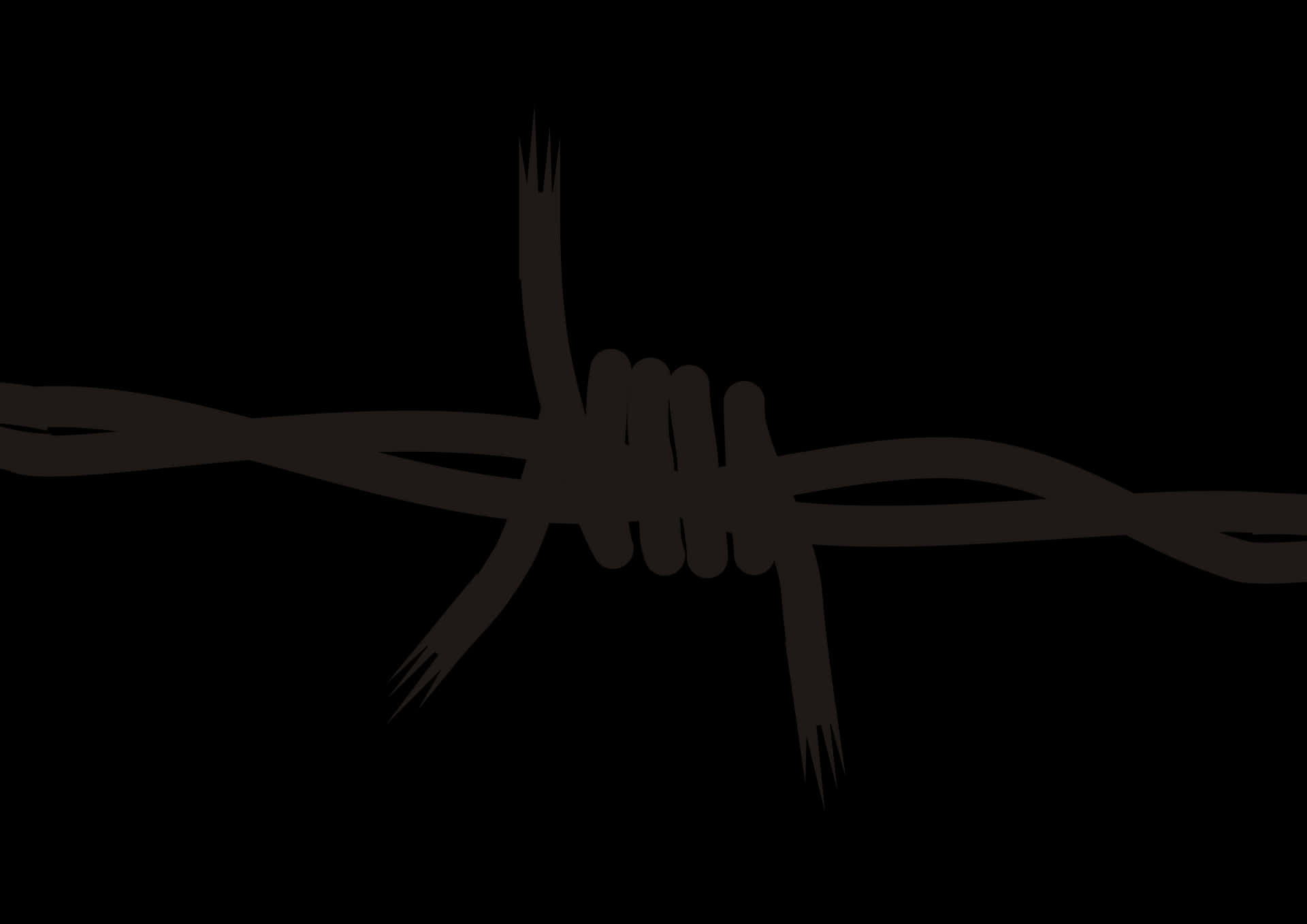 Barbed Wire Silhouette PNG Image