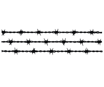 Barbed Wire Silhouette PNG Image