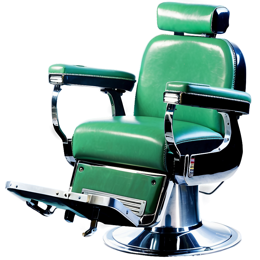 Barber Chair With Hydraulic Pump Png 06282024 PNG Image