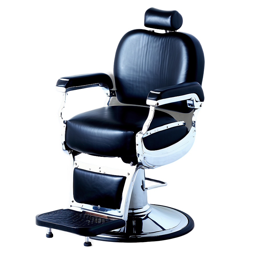 Barber Chair With Round Base Png 06282024 PNG Image