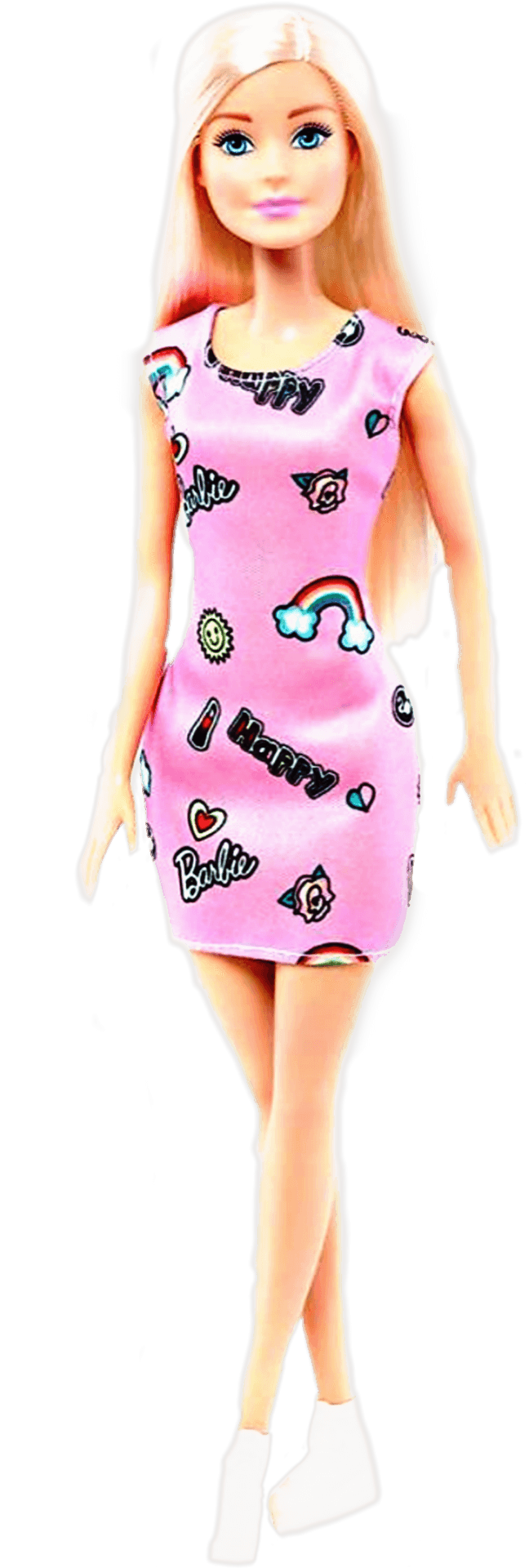 Barbie Dollin Pink Dress PNG Image