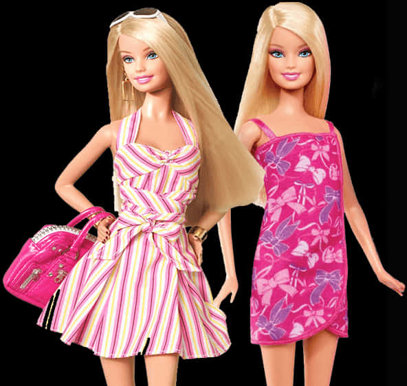 Barbie Dolls Summer Fashion PNG Image