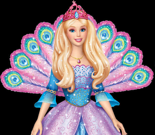 Barbie Peacock Princess Image PNG Image