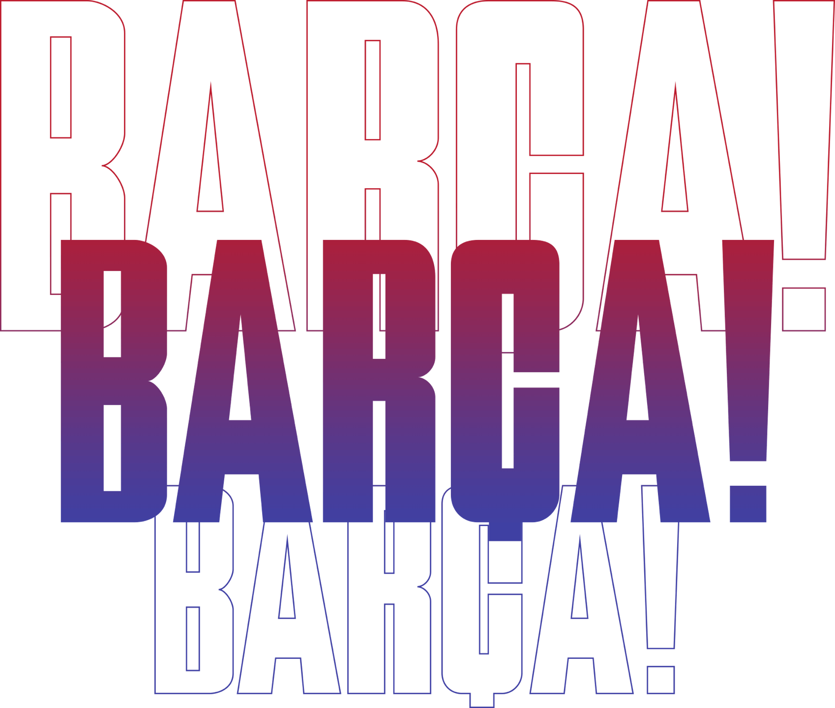 Barca Text Overlay PNG Image