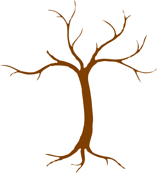 Bare Tree Silhouette PNG Image