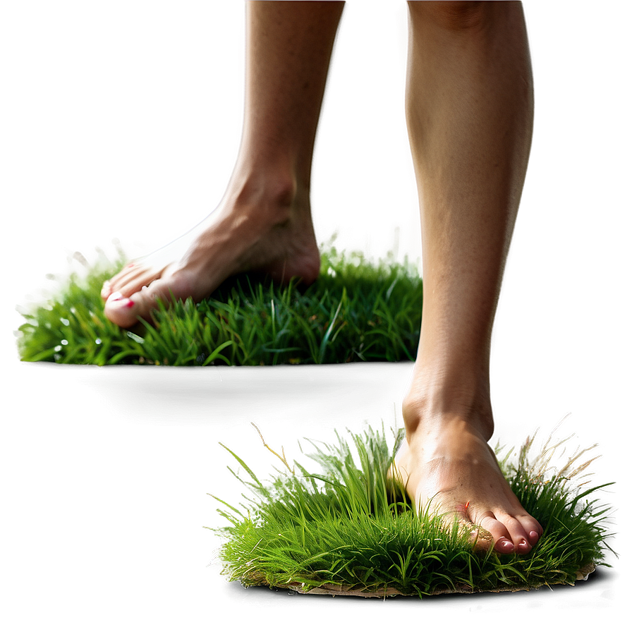 Barefoot Grass Walking Png 05252024 PNG Image