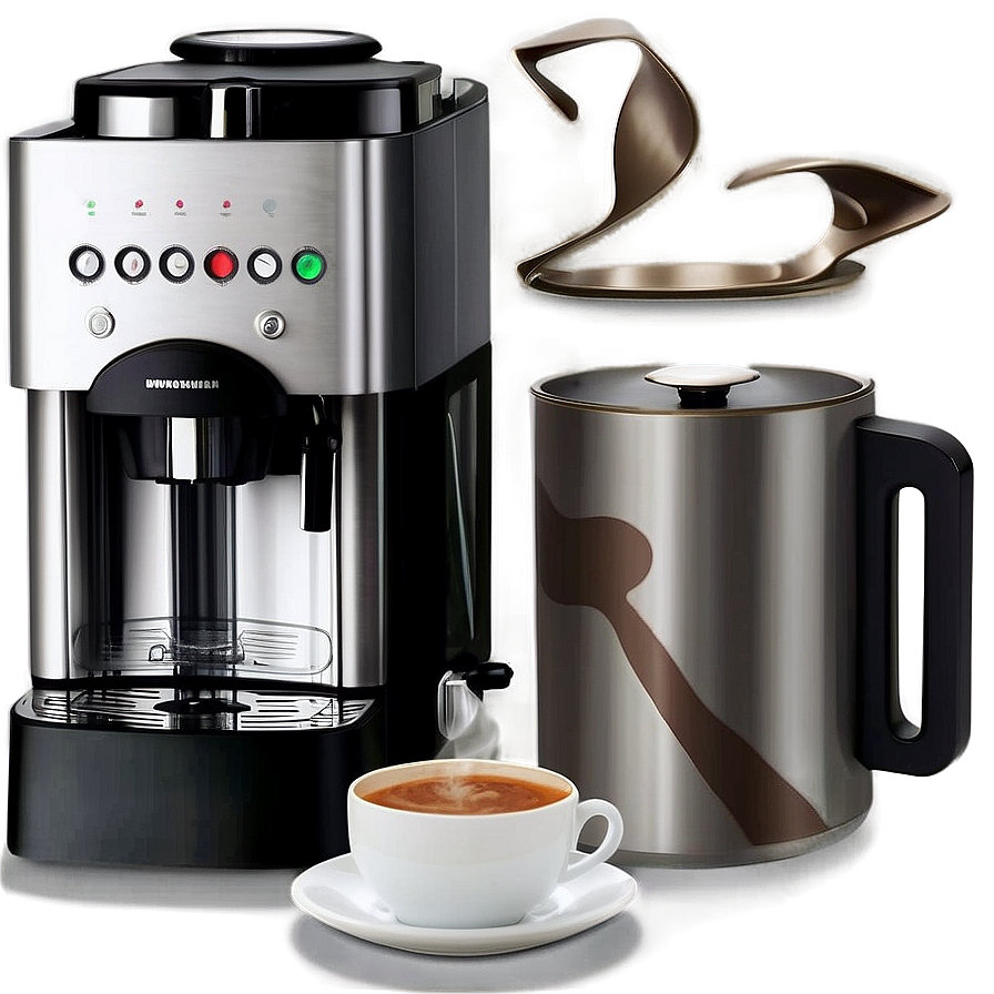 Barista With Coffee Machine Png Aem PNG Image