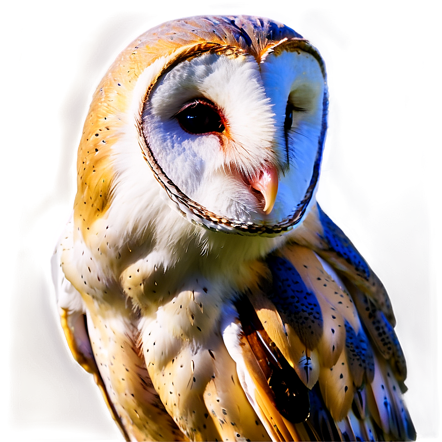 Barn Owl In Golden Hour Png Ivf98 PNG Image