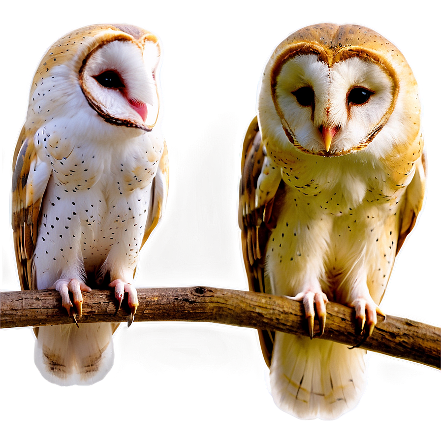 Barn Owl Perching Png Ihc32 PNG Image