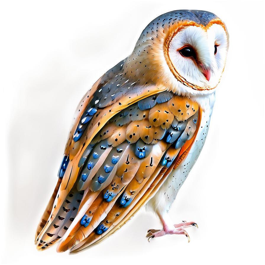 Barn Owl With Open Wings Png Hup PNG Image