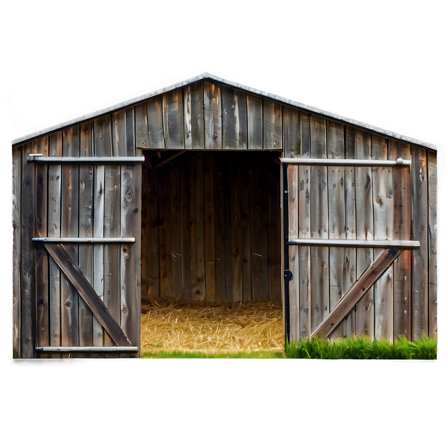 Barn With Open Doors Png Erx PNG Image