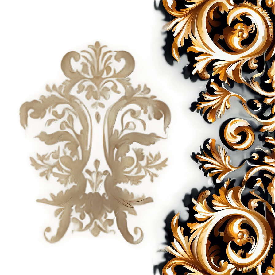 Baroque Corner Vector Png 06262024 PNG Image