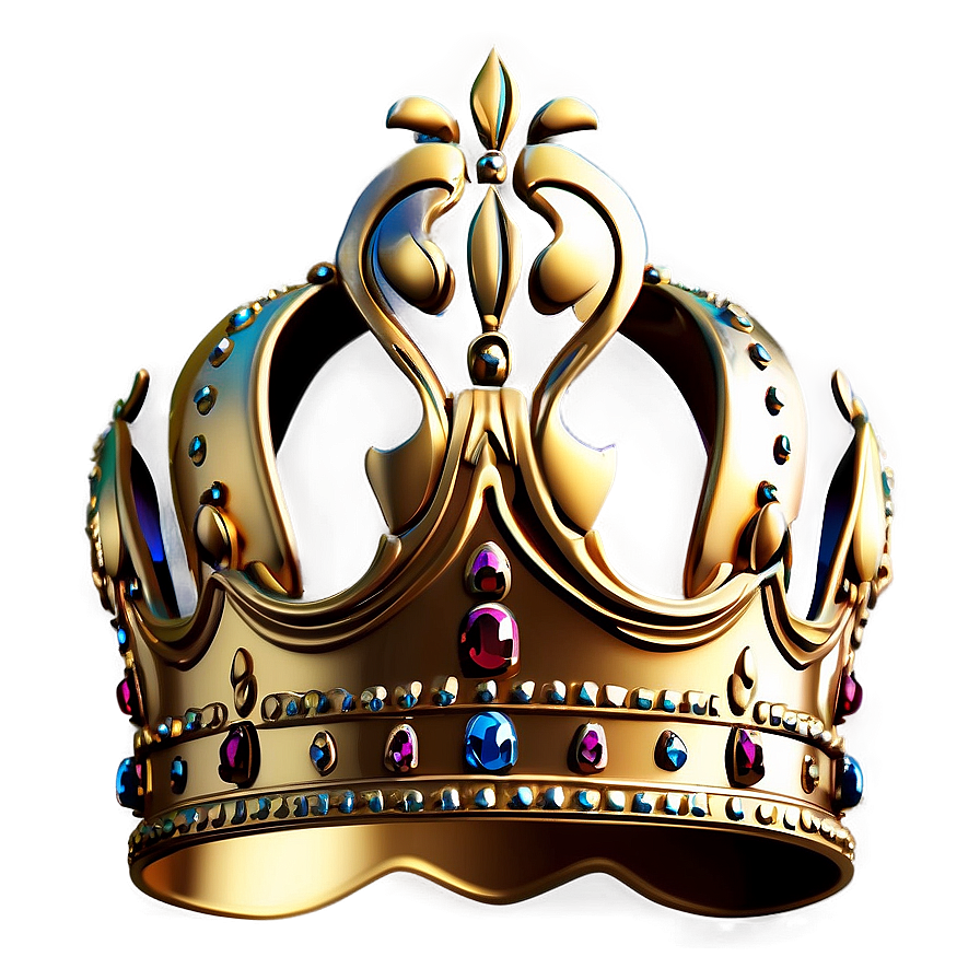 Baroque Golden Crown Png Qjm PNG Image