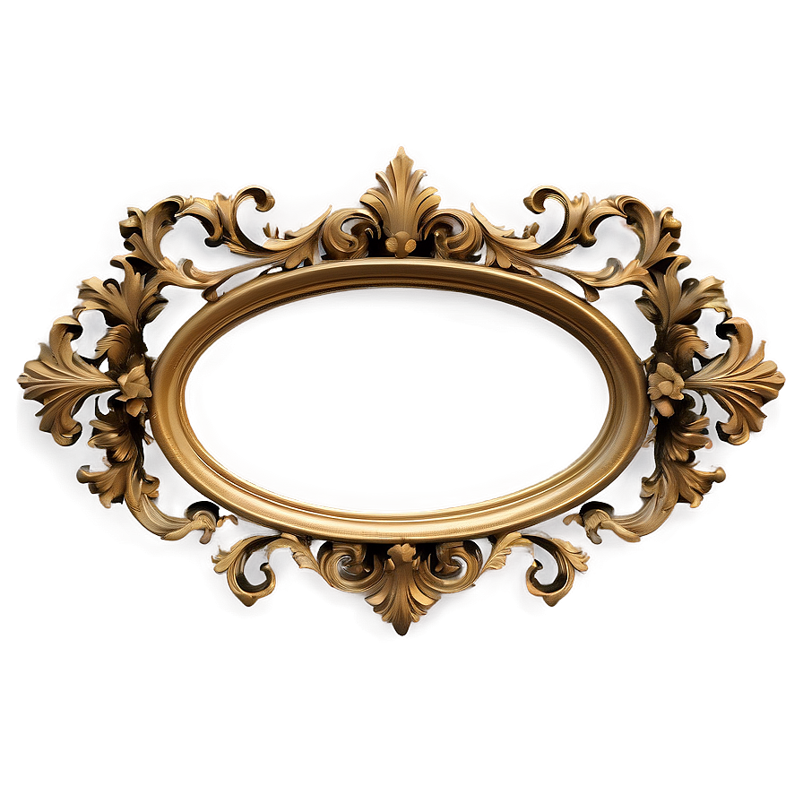 Baroque Photo Frame Png Ecw11 PNG Image