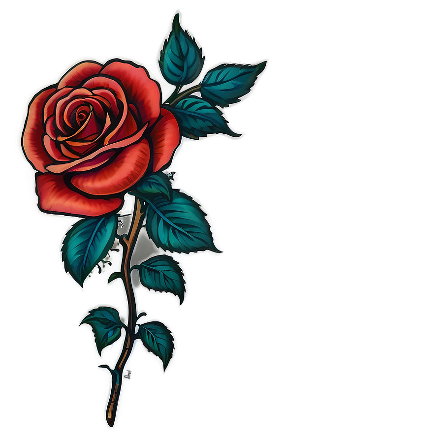 Baroque Rose Tattoo Draft Png 05252024 PNG Image