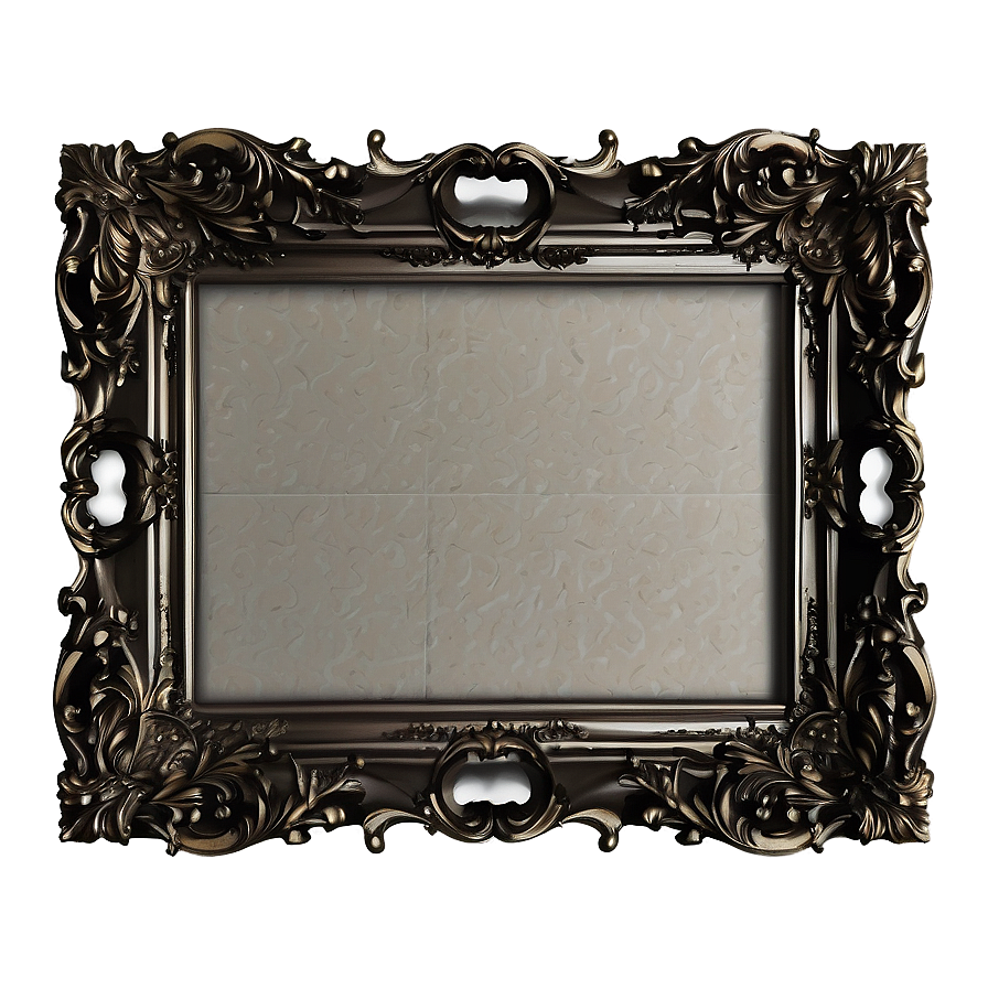 Baroque Style Picture Frame Png Krp PNG Image