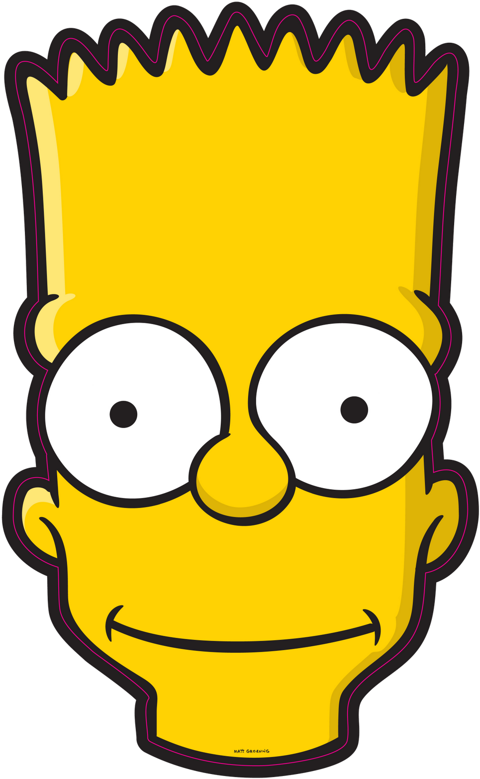 Bart Simpson Head Illustration PNG Image