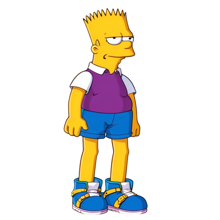 Bart Simpson In Shorts Png 3 PNG Image