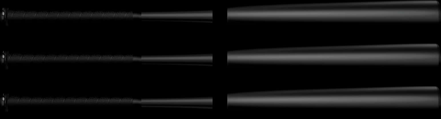 Baseball Bats Black Background PNG Image