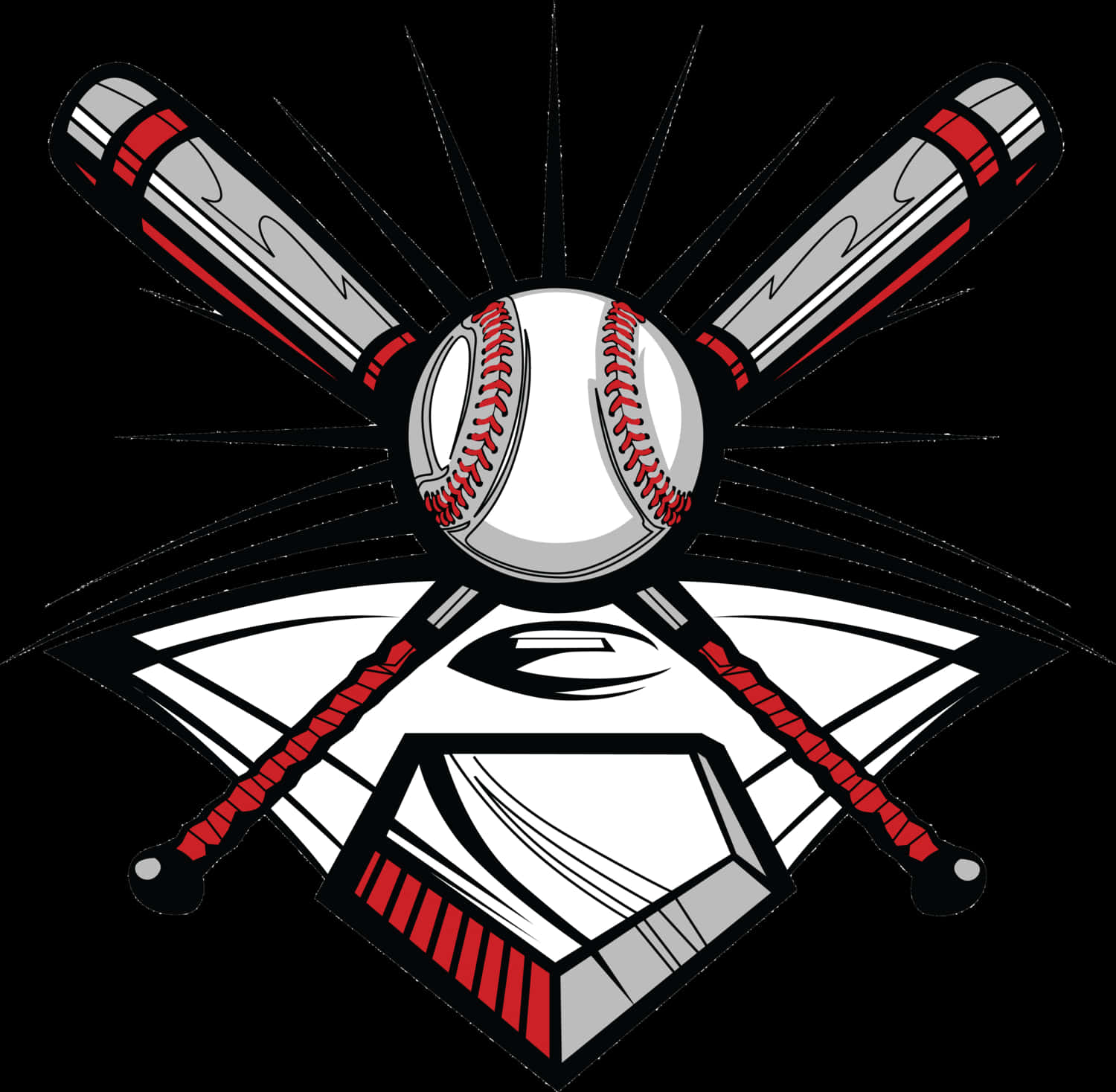 Baseball Emblem Graphic PNG Image