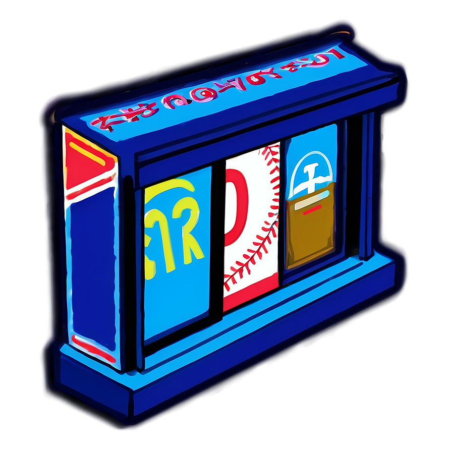 Baseball Stadium Souvenir Shop Interior Png 06292024 PNG Image