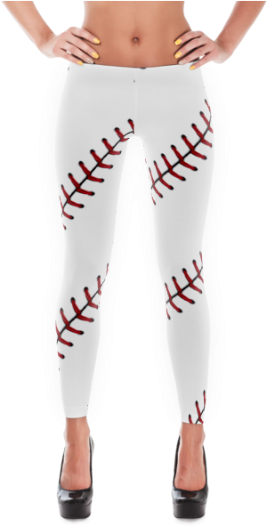 Baseball Stitch Leggings Fashion PNG Image