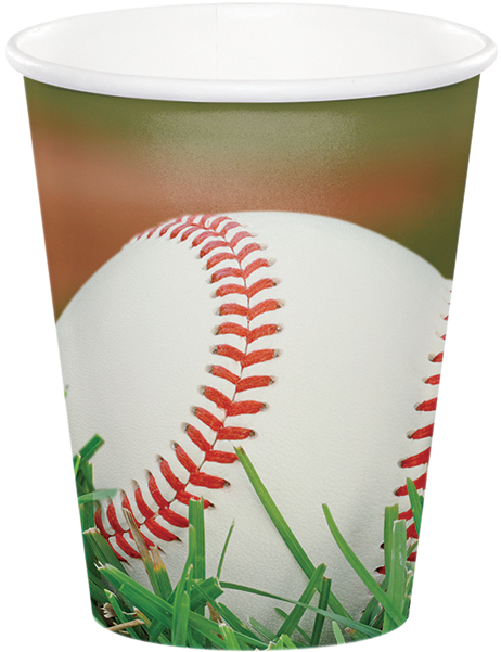 Baseball Themed Disposable Cup PNG Image