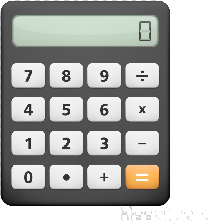 Basic Digital Calculator PNG Image