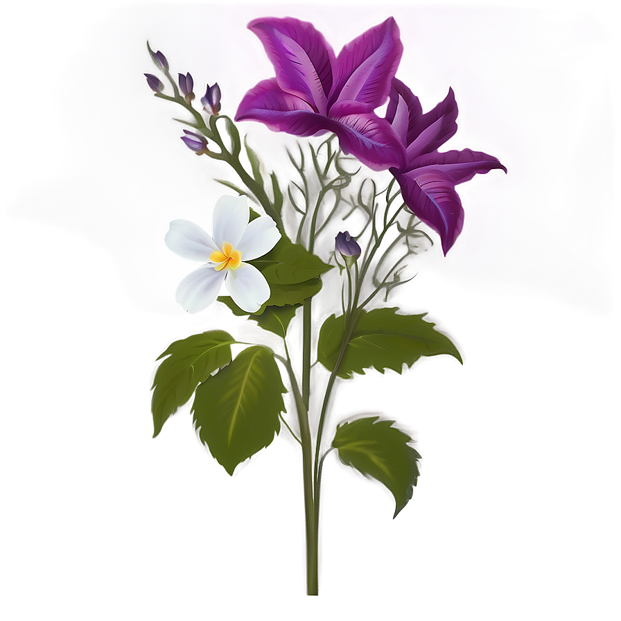 Basic Floral Png Hne84 PNG Image